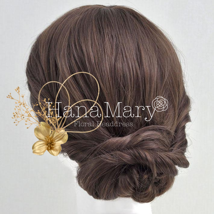 ゴールド髪飾り