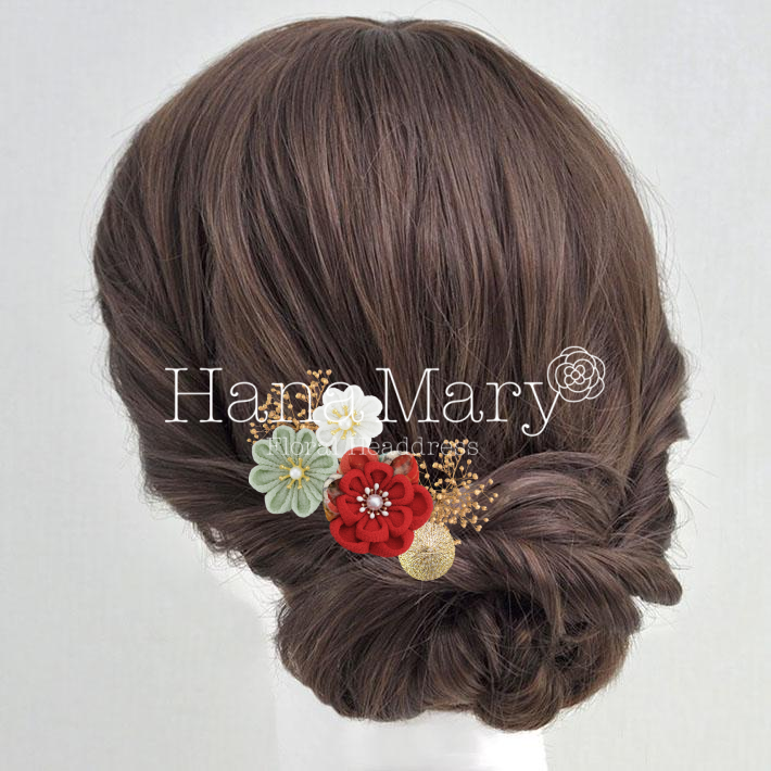 牡丹とカスミソウ(シンプル)