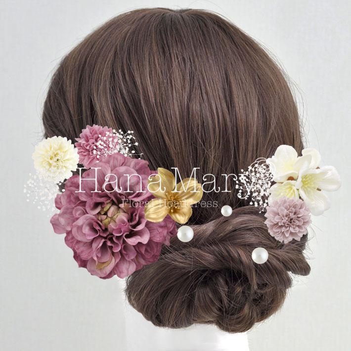 華やかパープルフラワー