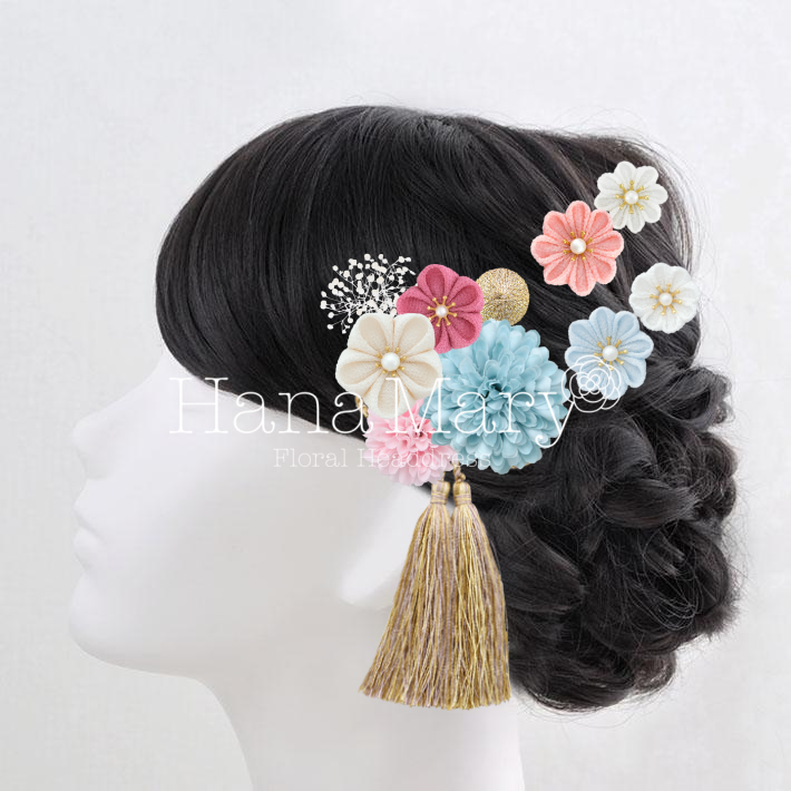 ポンポン2個・左右アレンジ