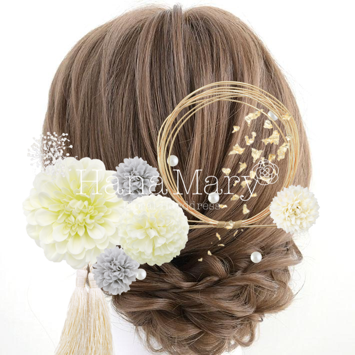 金箔と水引きのアレンジ