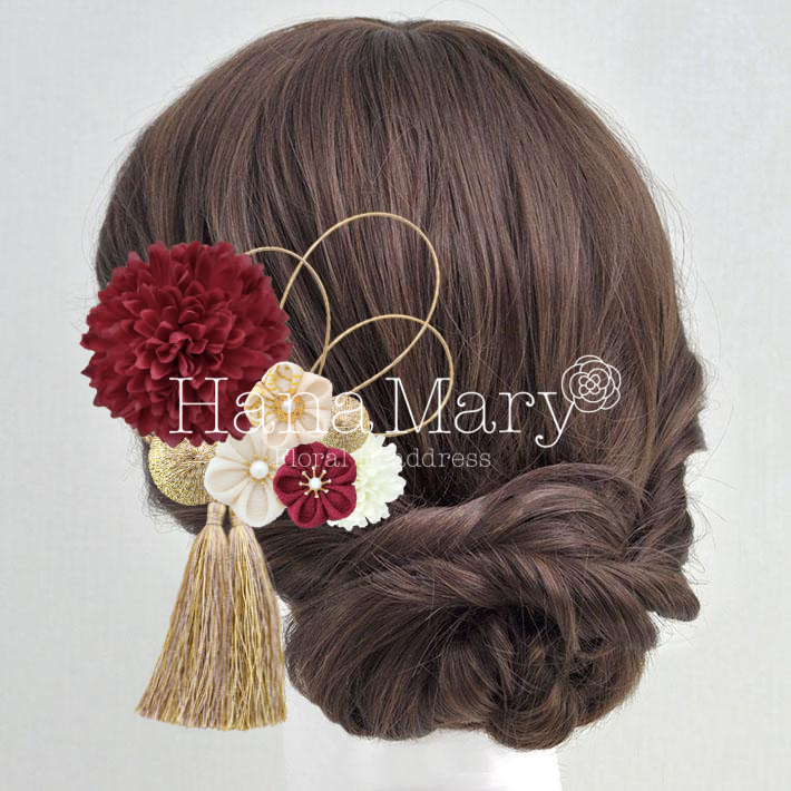 ピンポンマムとつまみ細工