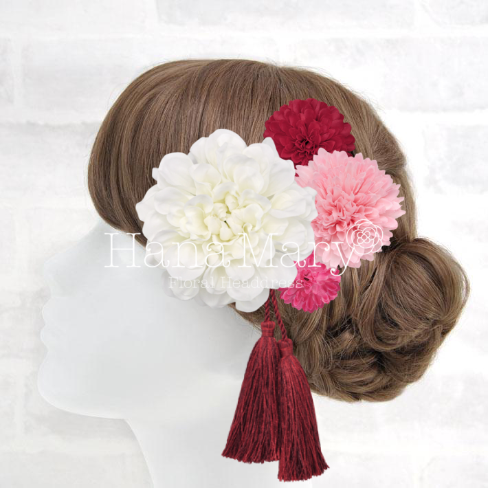 華やか髪飾り