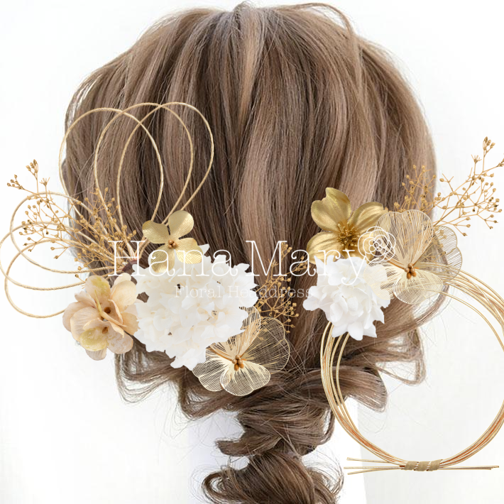 ゴールド/ドライフラワー