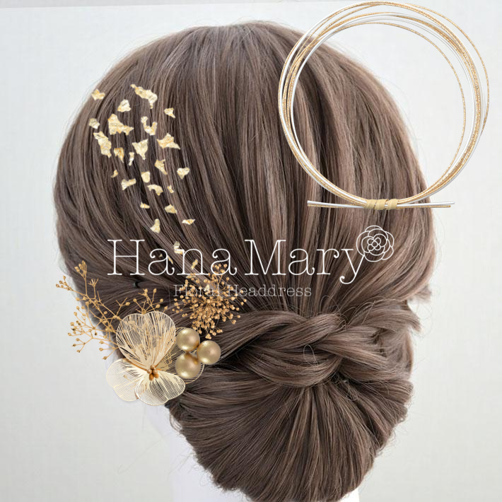 gold hair ornaments