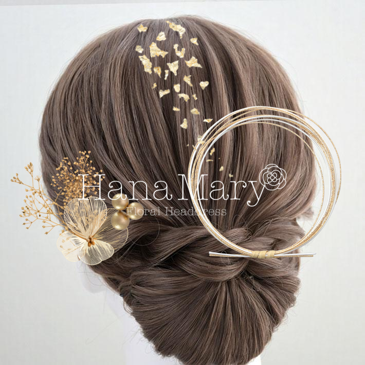 gold hair ornaments