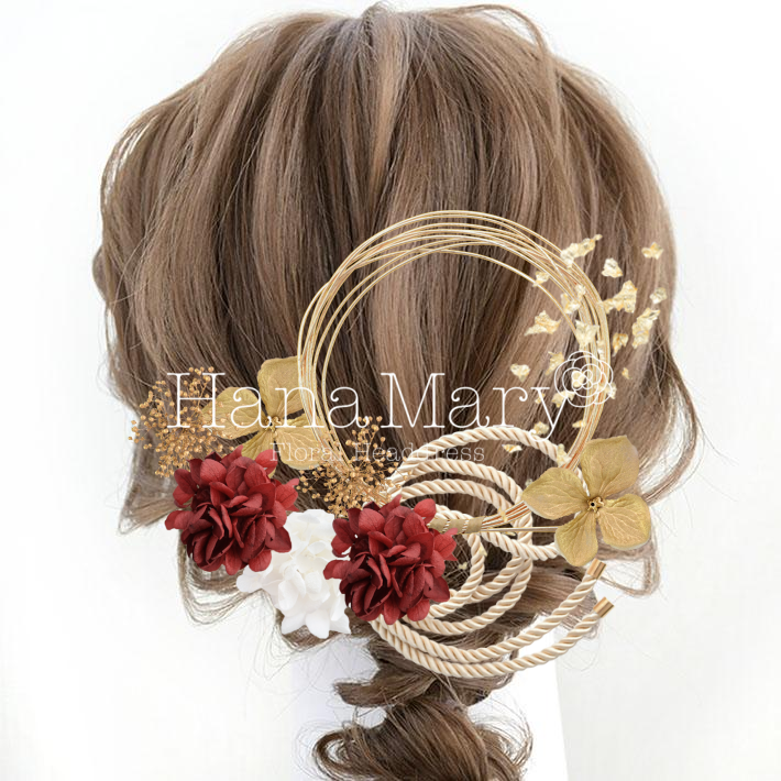 紫陽花 水引き 色打掛アレンジ