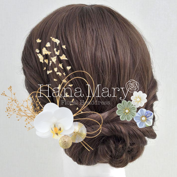 胡蝶蘭✕つまみ細工