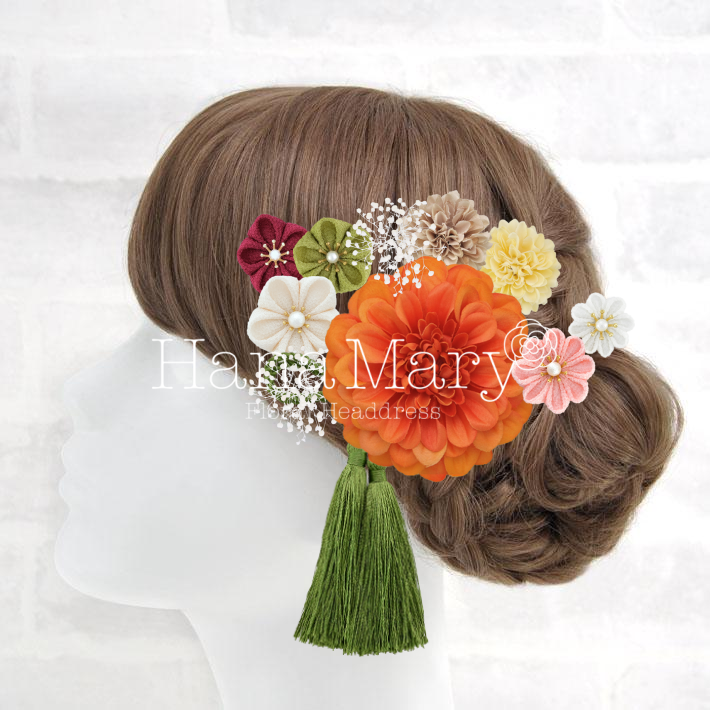 ピンポンマムの花束