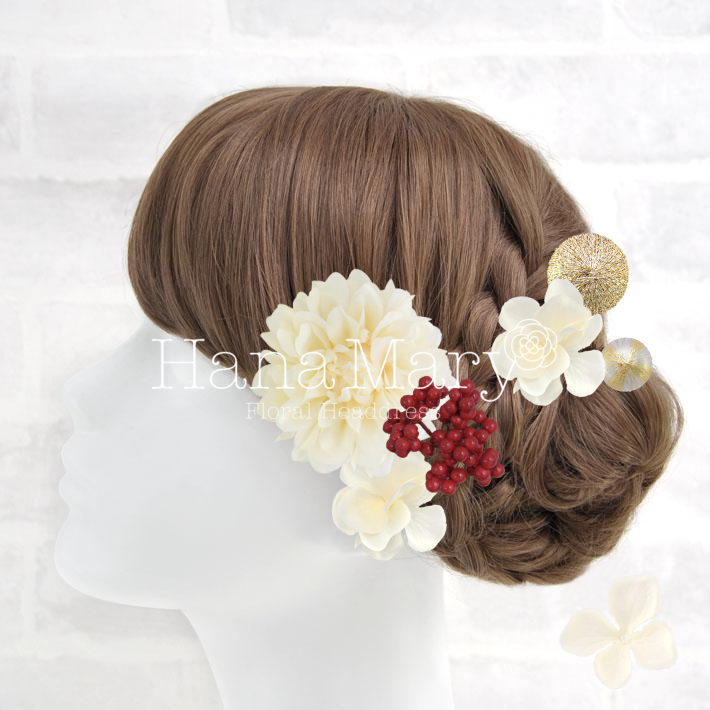 ダリヤと紫陽花