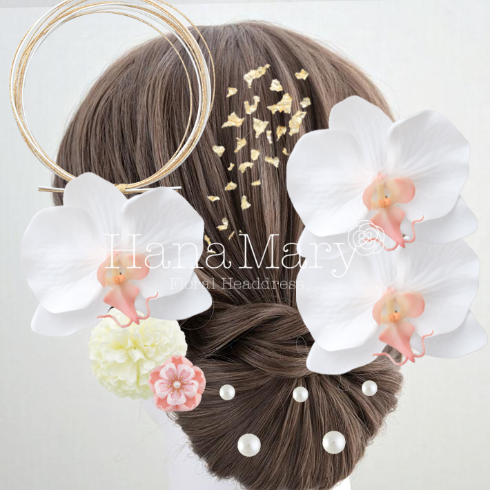 胡蝶蘭とパール