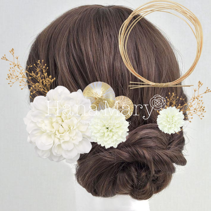 ダリアの髪飾り