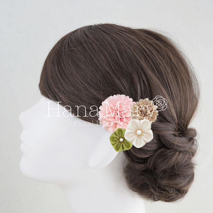 お花ヘアアクセサリー