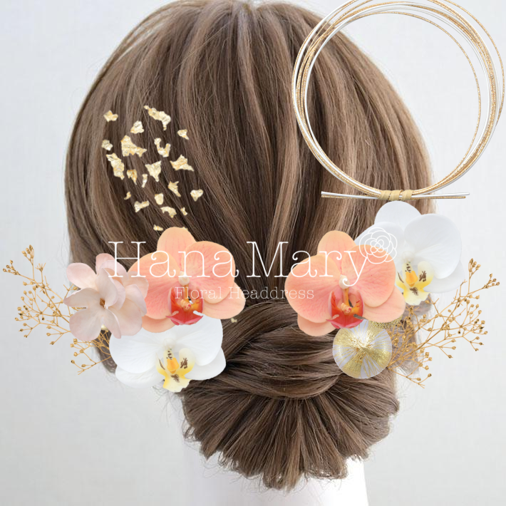 白とピンクの胡蝶蘭