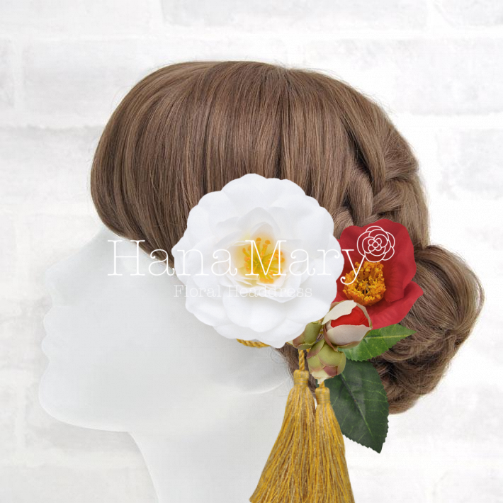 ツバキのシンプルアレンジ