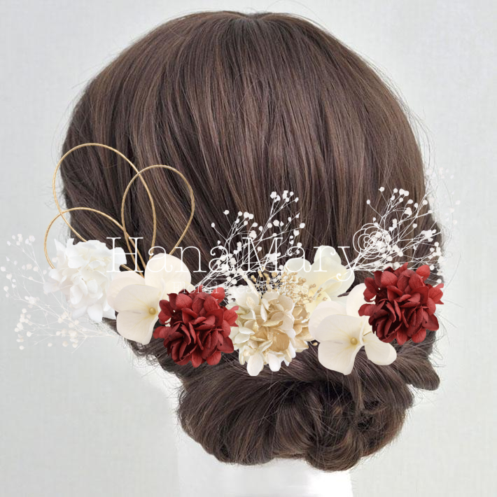 ツバキの髪飾り