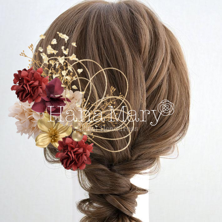 サイド編み込み〜袴に合わせて