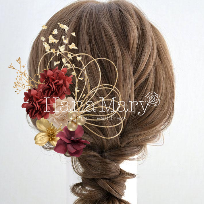 サイド編み込み〜袴に合わせて