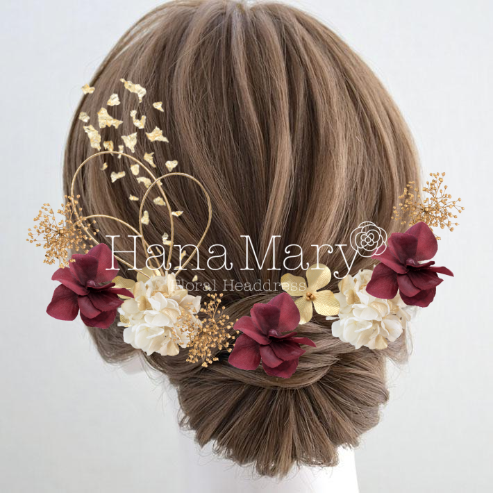 紫陽花 赤 水引付き