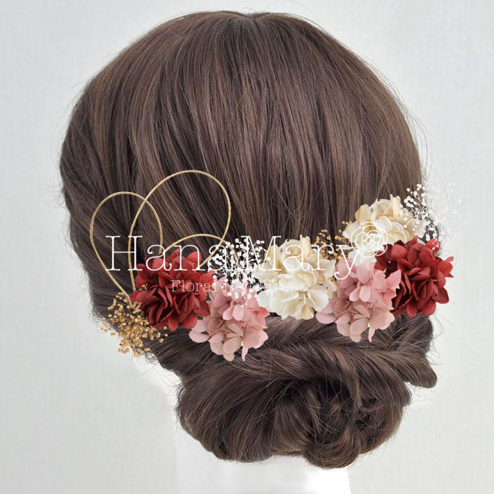 紫陽花かすみ草