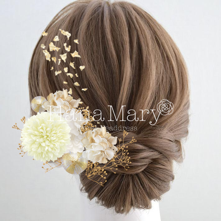 白マム追加　金箔