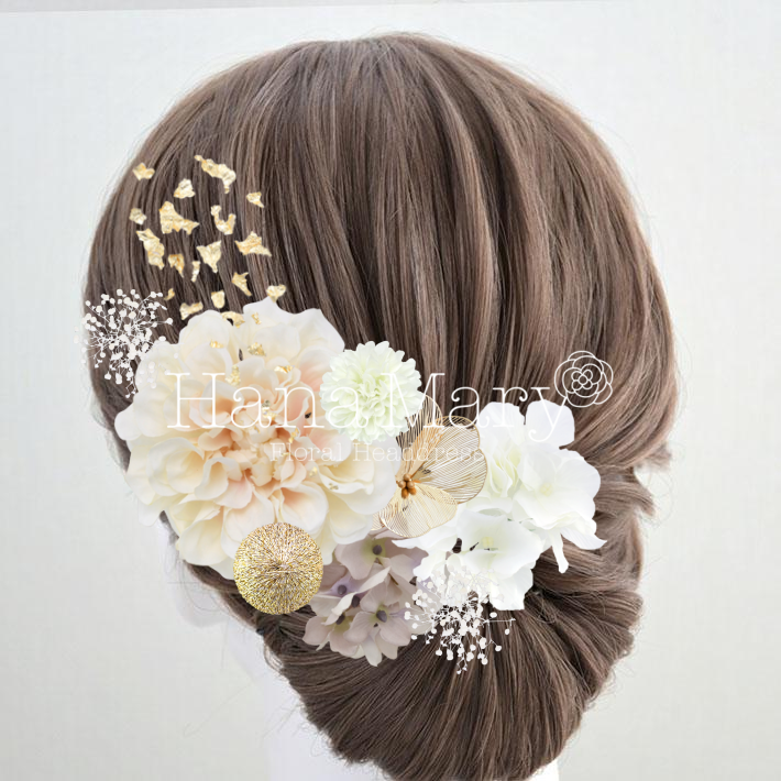 ダリアとあじさい