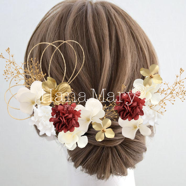 振袖と合わせたヘアアクセ