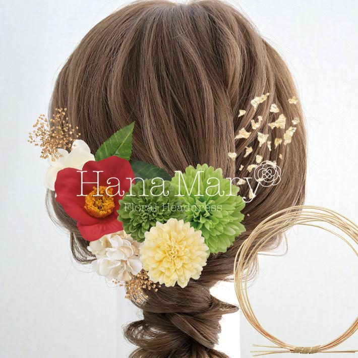 椿と白のハーモニー