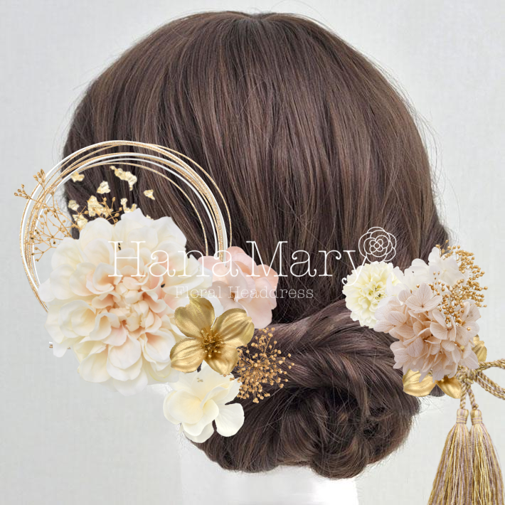 ゴールドとピンク