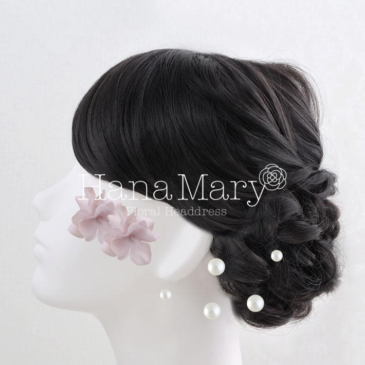 シンプル紫アジサイパール