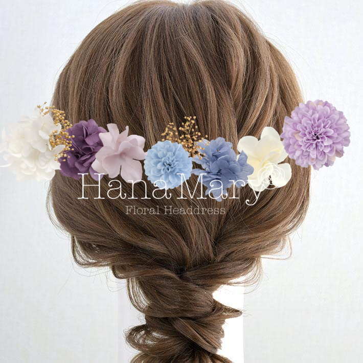 成人式ボブハーフアップ(購入用パール抜き)