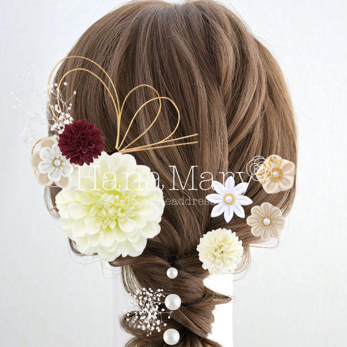 ジニアの白アレンジ