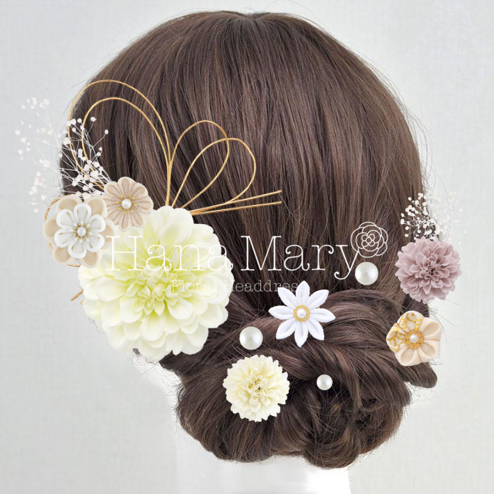 ジニア　白アレンジ