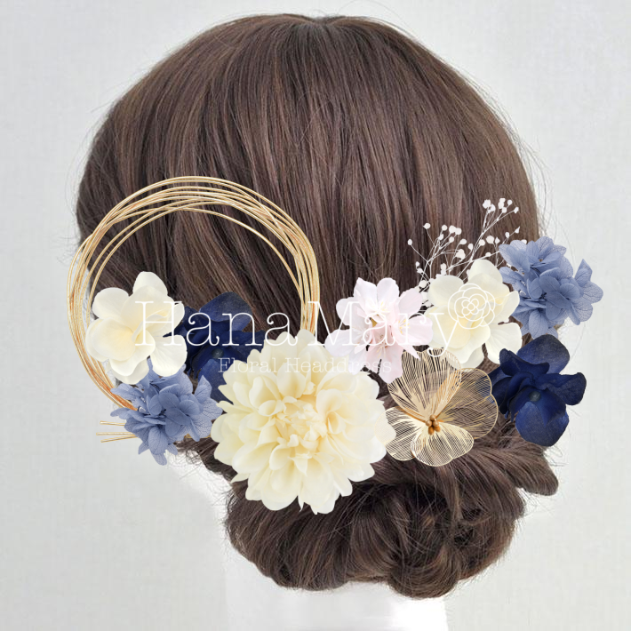 ダリアとあじさい