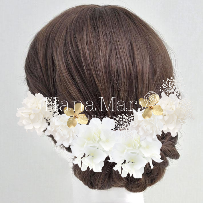 ブライダル ハーフツイン お花