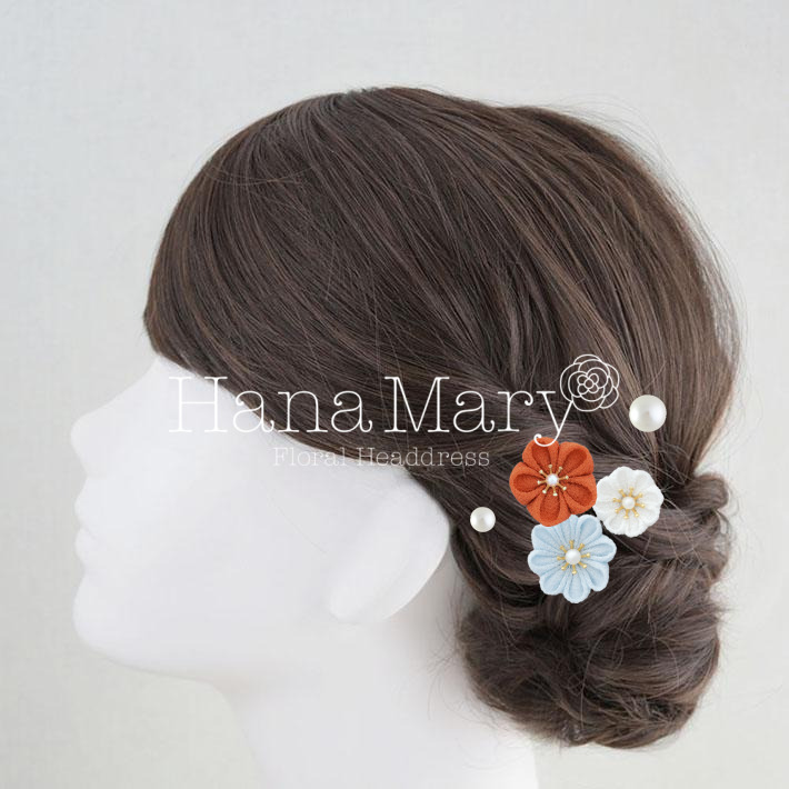 大人でも着けられる花飾り