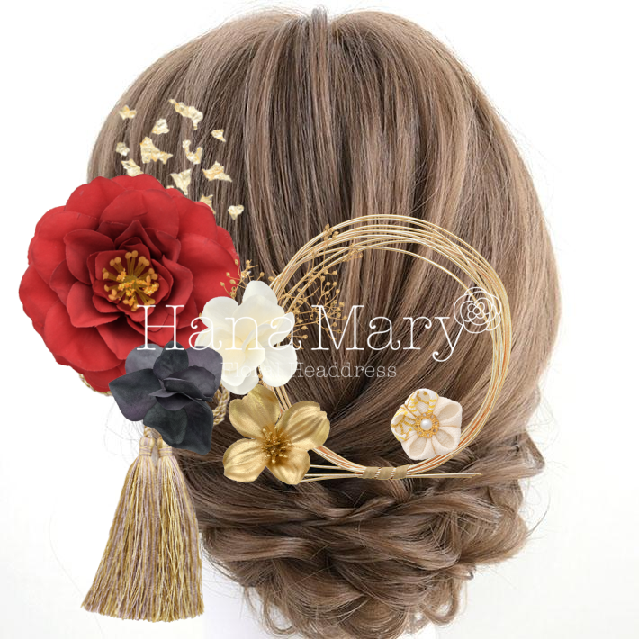 椿とたくさんの花