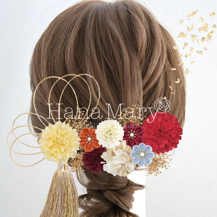 卒業式用(赤、ボルドー、水色)