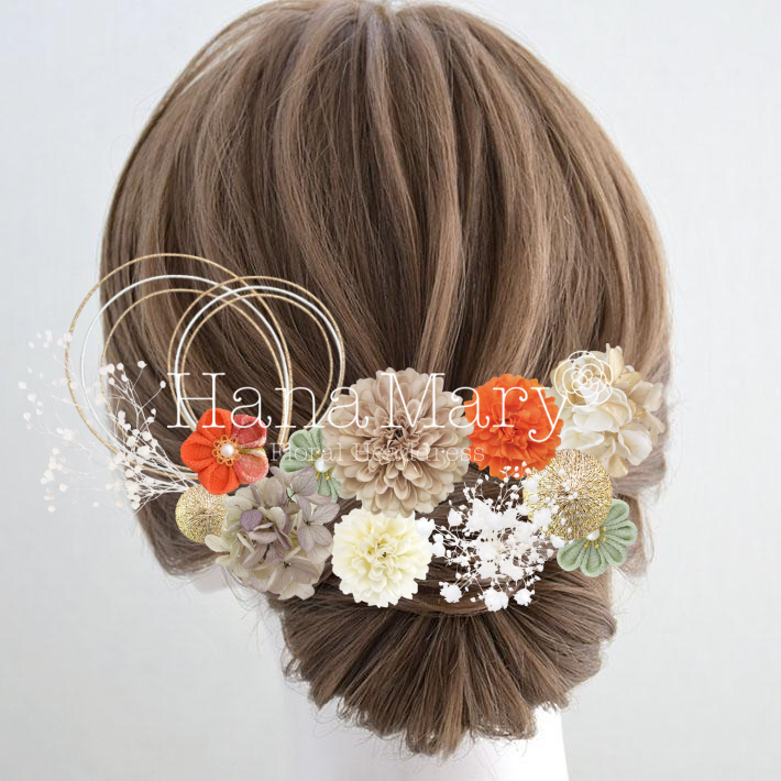 オレンジ/くすみ