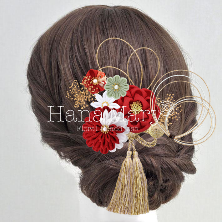 つまみ細工と水引