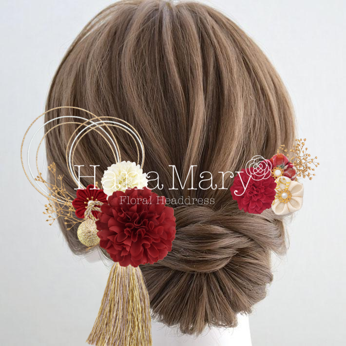 成人式 髪飾り①