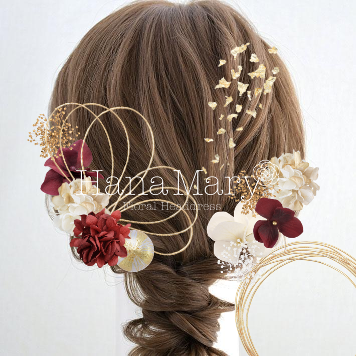 紫陽花かすみ草