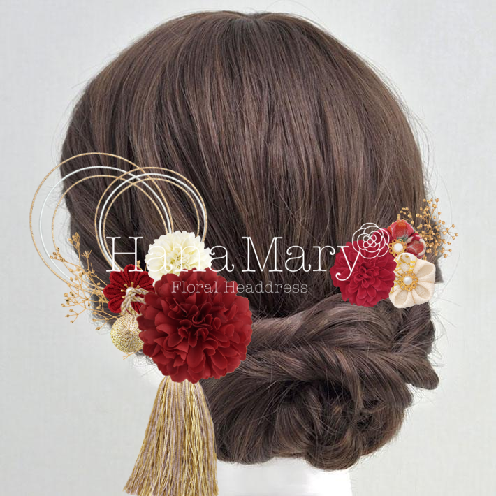 成人式 髪飾り①