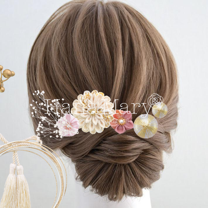 薄ピンクのタッセルなしアレンジ