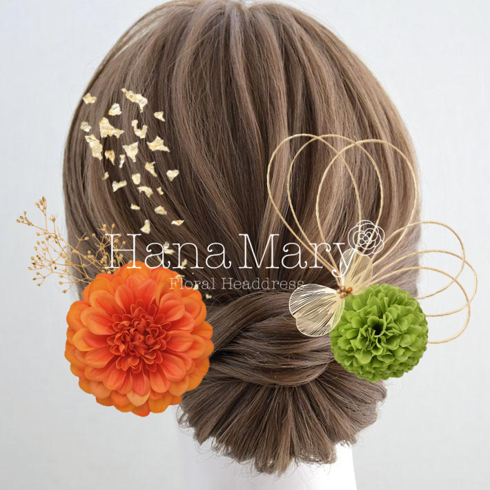 シンプル髪飾り