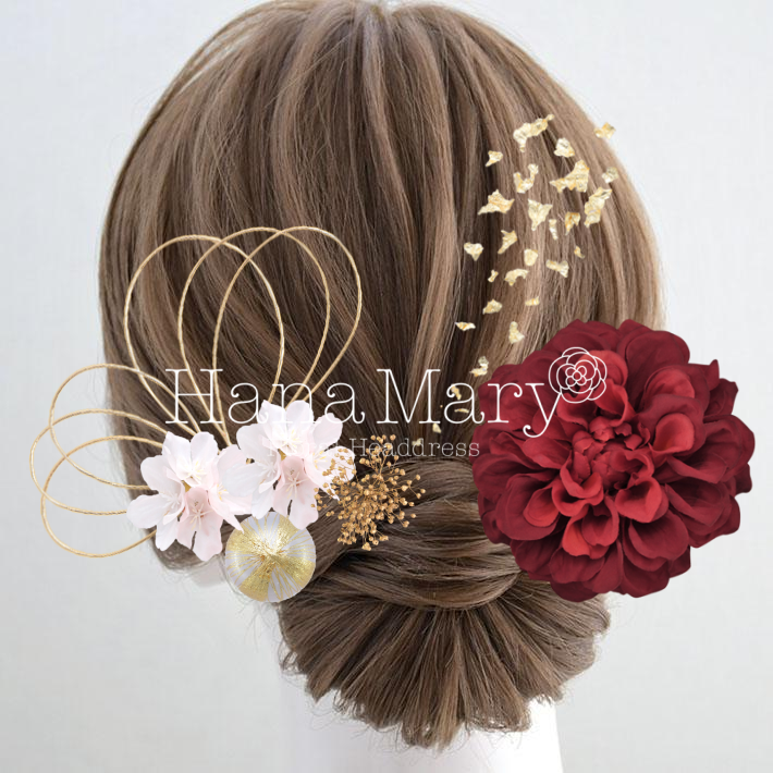 桜が主役の髪飾り