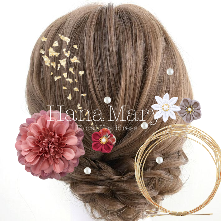 ジニア お花グレー変更