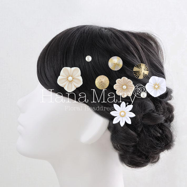 鞠玉黒金　鞠玉白金追加　パールピン追加