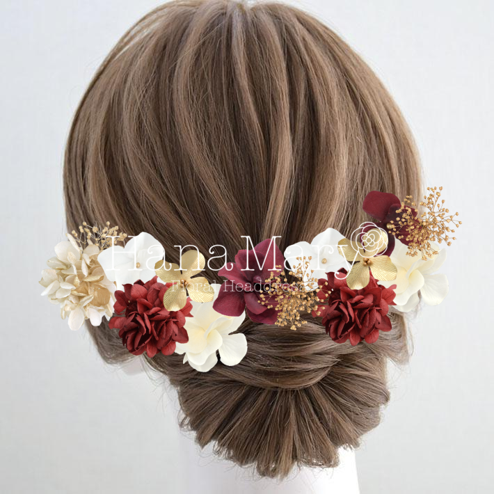 卒業式用装飾 赤 白 金