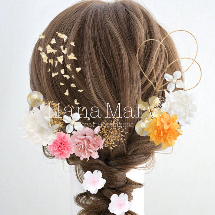 ピンクの編み下ろし